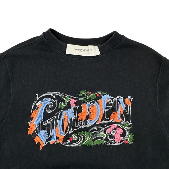 GOLDEN GOOSE Embroidered Logo Sweatshirt S - Picture 7 of 15